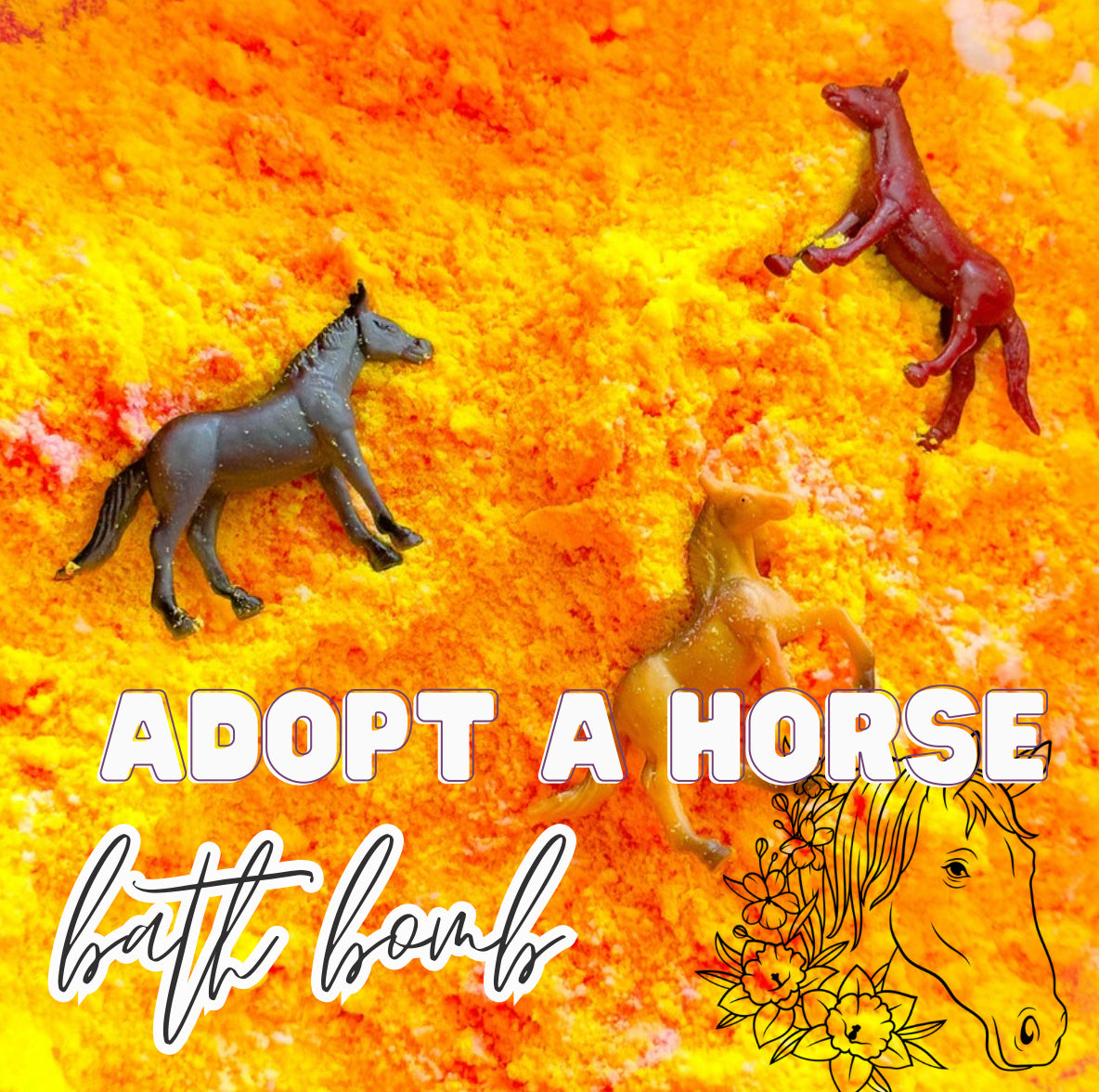 ADOPT A HORSE 🐎 BATH BOMB DUST BAG