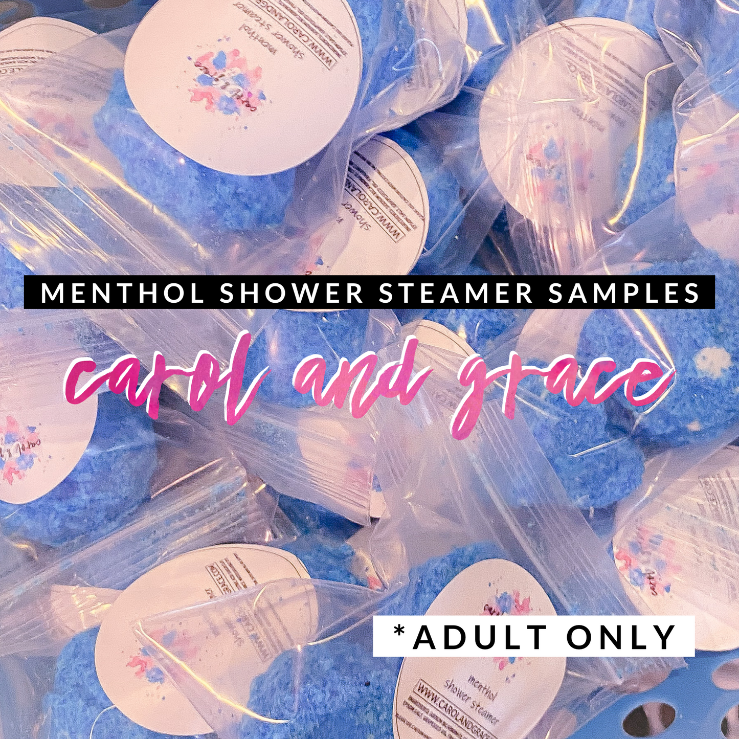 MENTHOL SHOWER STEAMER SAMPLE (FOR SHOP OWNERS ONLY!) LEAVE SHOP NAME & WEBSITE IN NOTES 🖤