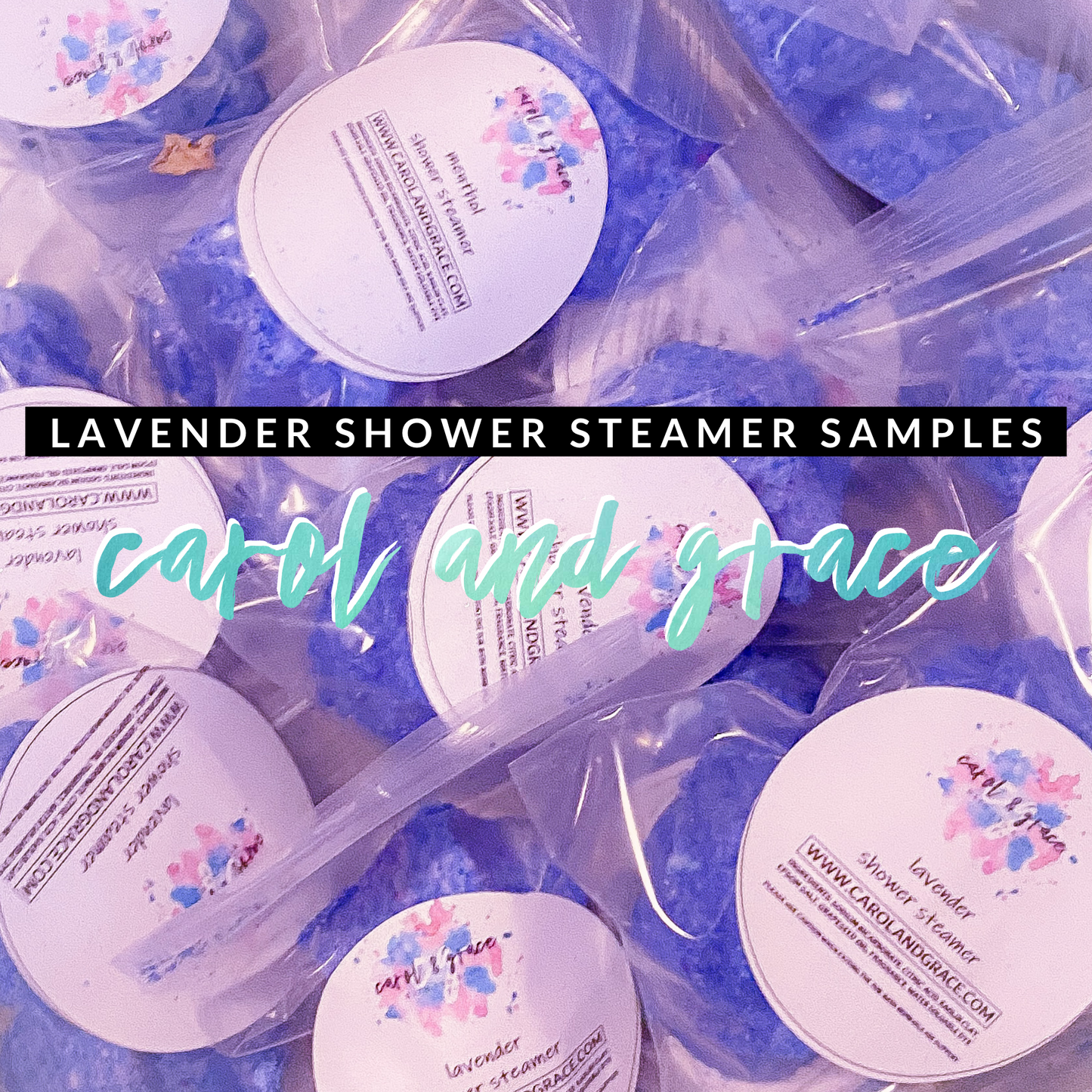 LAVENDER SHOWER STEAMER SAMPLE (FOR SHOP OWNERS ONLY!) LEAVE SHOP NAME & WEBSITE IN NOTES 🖤