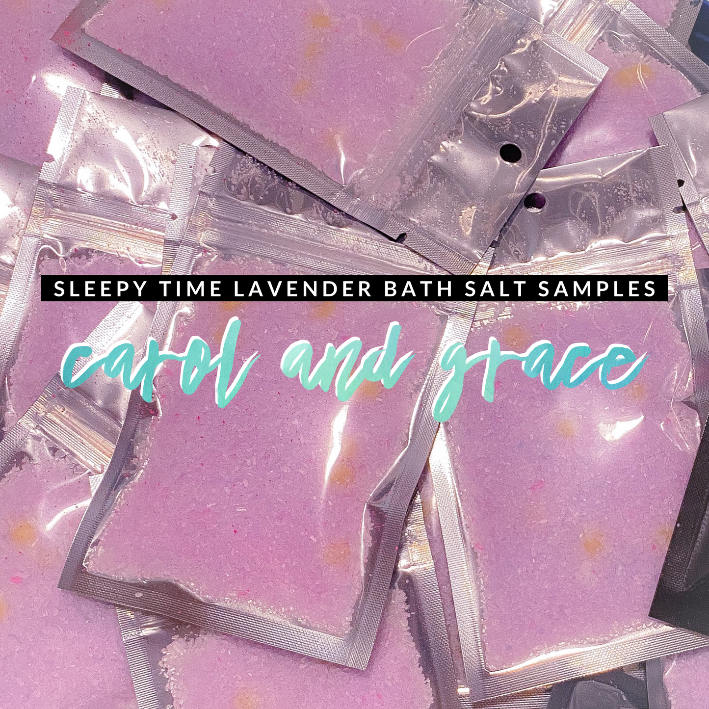 RELAXING LAVENDER BATH SALT SAMPLE PACKS (FOR SHOP OWNERS ONLY!) LEAVE SHOP NAME & WEBSITE IN NOTES π€