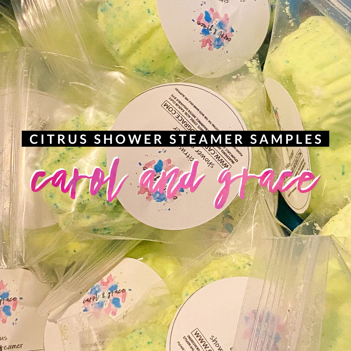 CITRUS SHOWER STEAMER SAMPLE (FOR SHOP OWNERS ONLY!) LEAVE SHOP NAME & WEBSITE IN NOTES 🖤