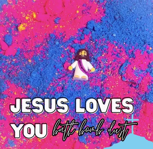 JESUS LOVES YOU 🙏🏻 MINI BATH BOMB DUST