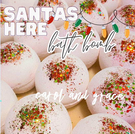 SANTAS HERE!! BATH BOMB