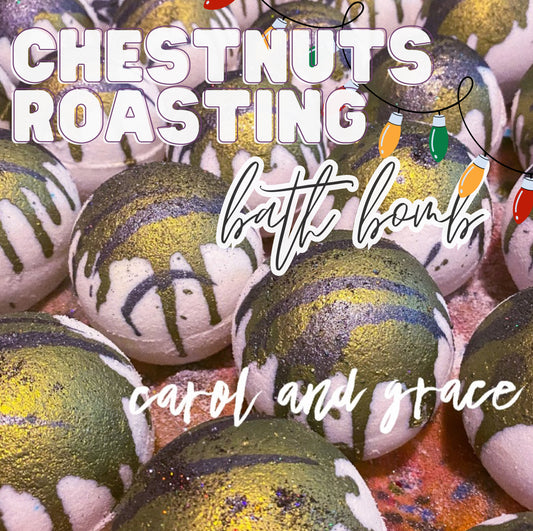 CHESTNUTS ROASTING 🌰🔥BATH BOMB