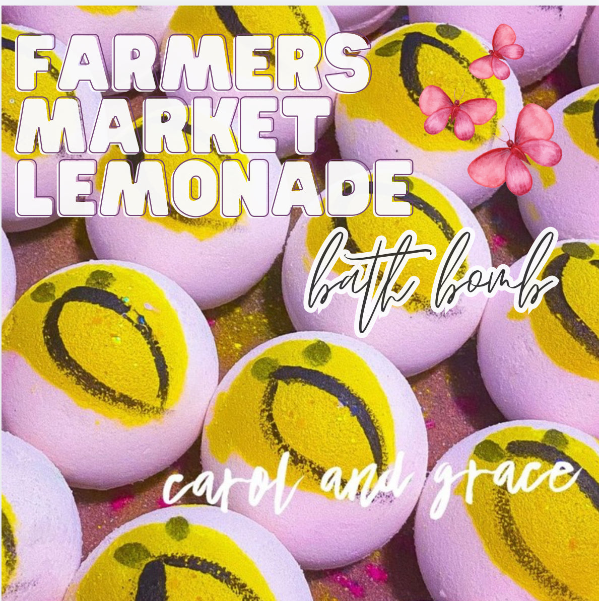🍋 FARMERS MARKET LEMONADE  BATH BOMB
