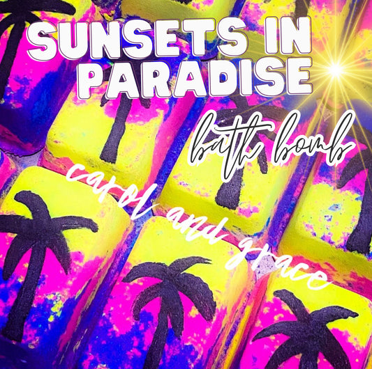 SUNSETS IN PARADISE BATH BOMB