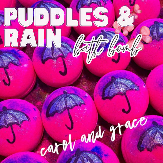 PUDDLES AND RAIN 🌧    BATH BOMB