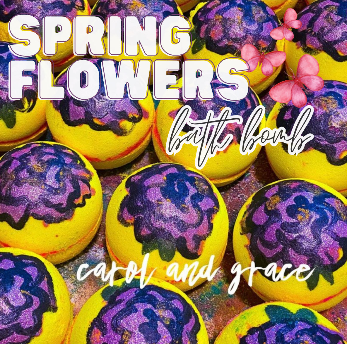 SPRING FLOWERS  💐   BATH BOMB
