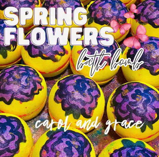 SPRING FLOWERS  💐   BATH BOMB