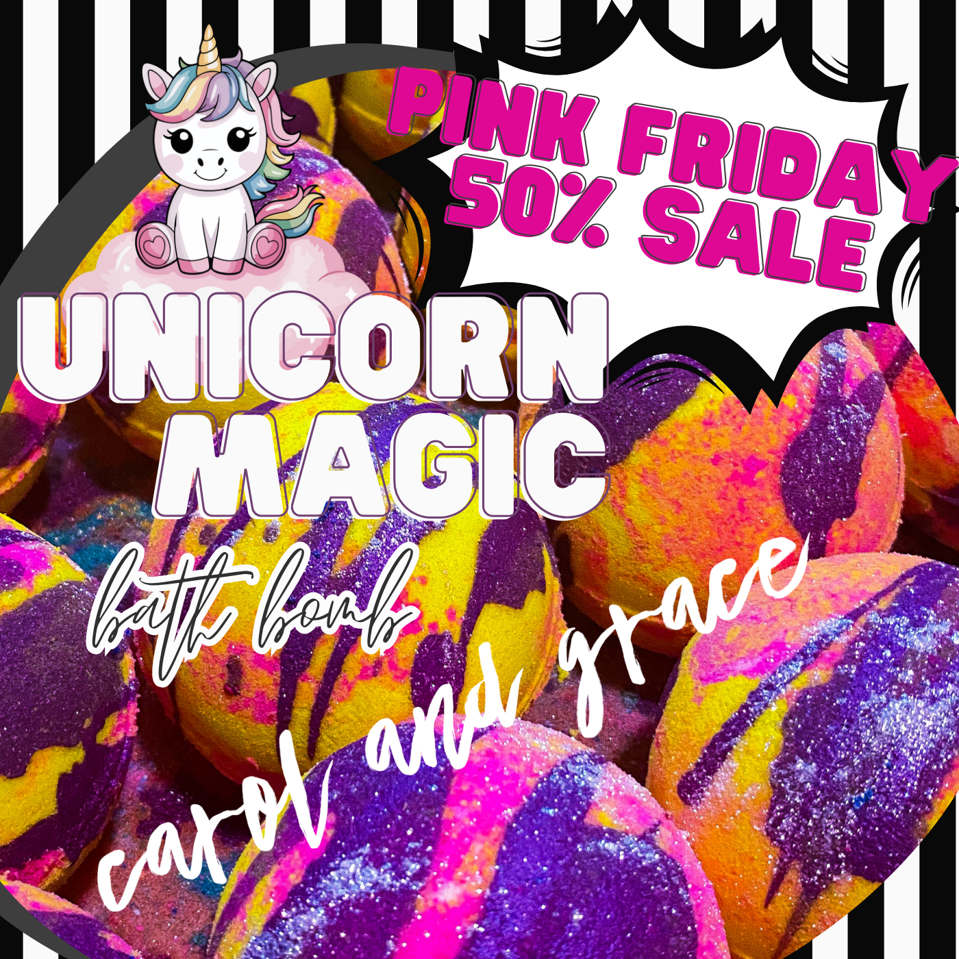 UNICORN 🦄 MAGIC 🪄 BATH BOMB