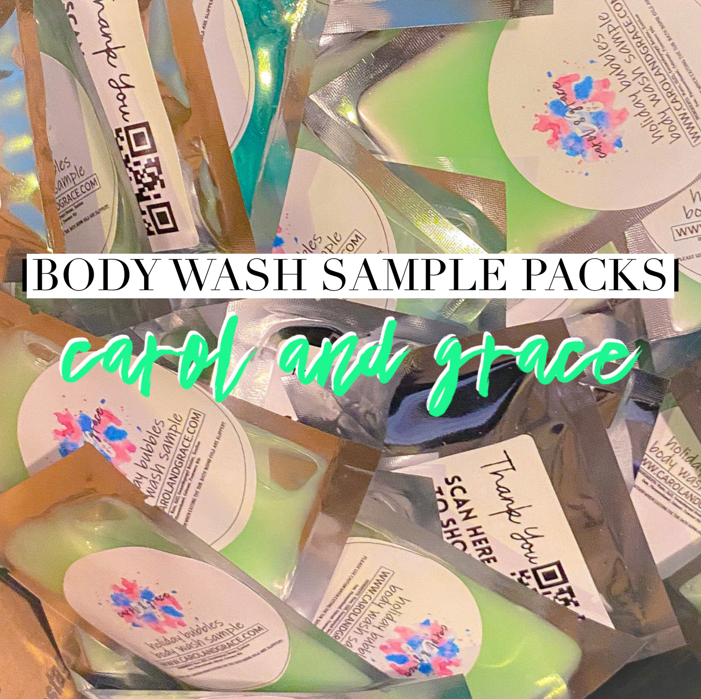 BODY WASH SAMPLES (FOR SHOP OWNERS ONLY!) LEAVE SHOP NAME & WEBSITE IN NOTES FOR LABELS!!!