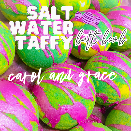 SALT WATER TAFFY BATH BOMB